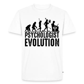 psychologist - Men's Premium Organic T-Shirt - white - Front - Nico (187cm)