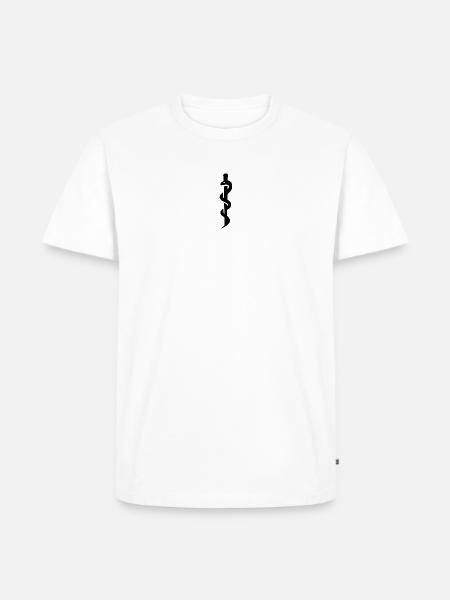 Natter Snake Schlage Viper - Männer Premium Bio T-Shirt - Weiß