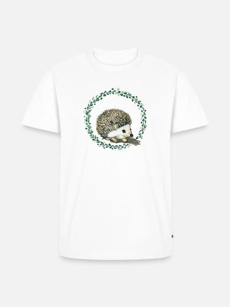 Hérisson - T-shirt Premium bio Homme - blanc