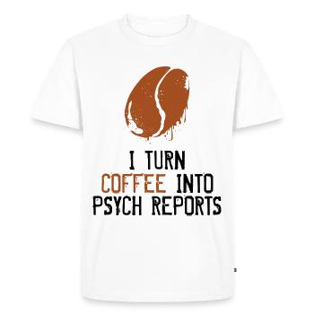 psychologist - Men's Premium Organic T-Shirt - white - Front - Nico (187cm)