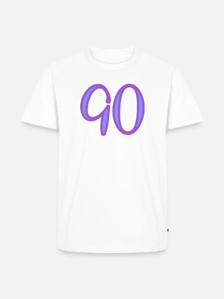90 - Men's Premium Organic T-Shirt - white