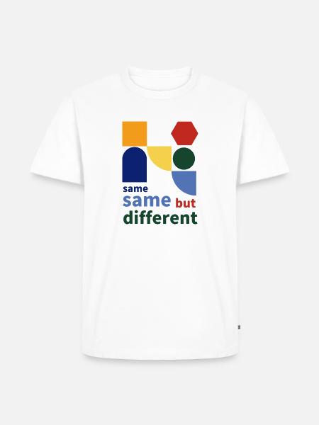 same same but different - Männer Premium Bio T-Shirt - Weiß
