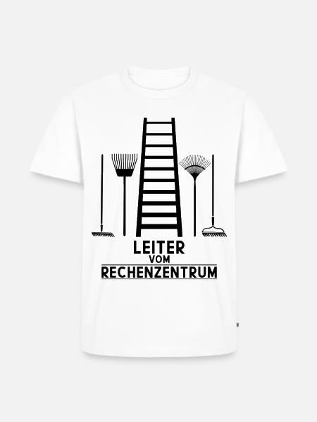 LEITER VOM RECHENZENTRUM - Männer Premium Bio T-Shirt - Weiß