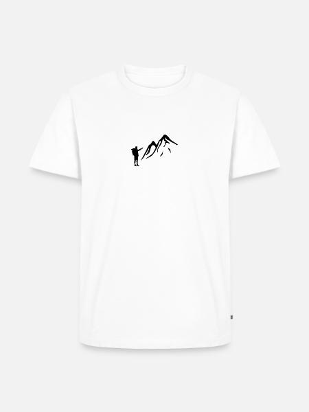 Trekking - Männer Premium Bio T-Shirt - Weiß