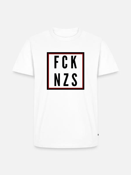 Fuck Naz*s - Men's Premium Organic T-Shirt - white