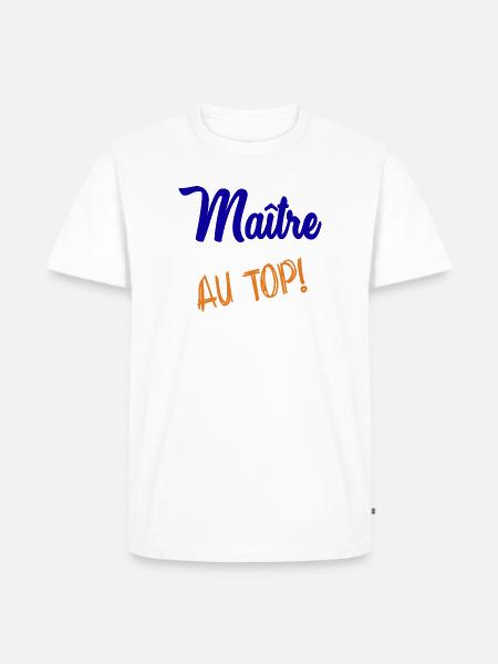 MAITRE - T-shirt Premium bio Homme - blanc