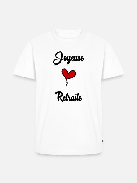 JOYEUSE RETRAITE - T-shirt Premium bio Homme - blanc