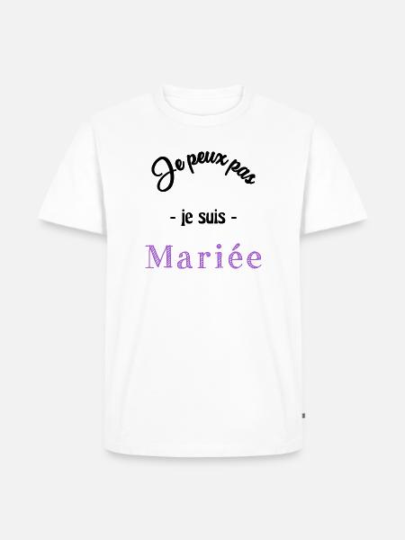 MARIEE. EVJF - T-shirt Premium bio Homme - blanc