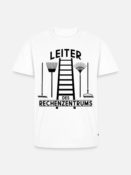 LEITER DES RECHENZENTRUMS - Männer Premium Bio T-Shirt - Weiß