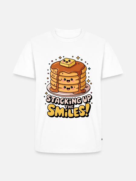 Staking Up The Smiles! - Men's Premium Organic T-Shirt - white