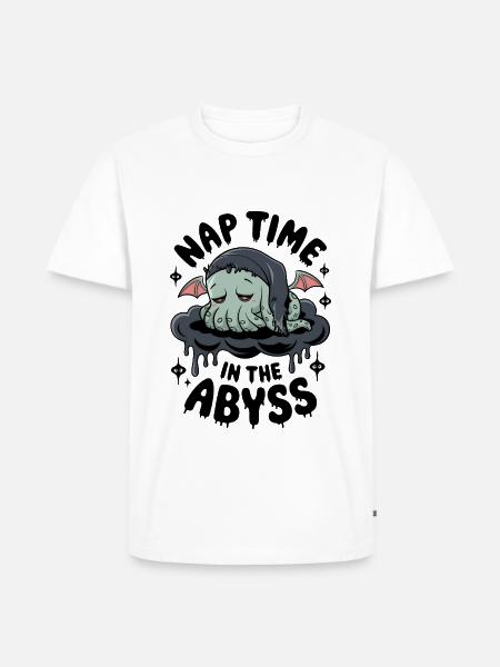 Nap Time In The Abyss - Men's Premium Organic T-Shirt - white