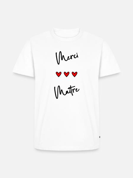 MASTER. MASTER - Men's Premium Organic T-Shirt - white