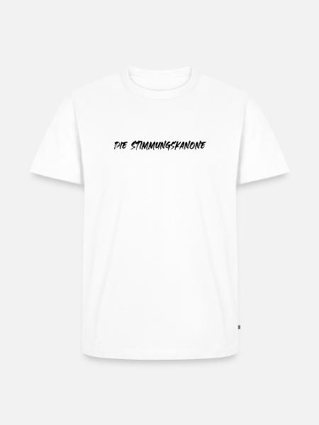 Die Stimmungskanone - Männer Premium Bio T-Shirt - Weiß