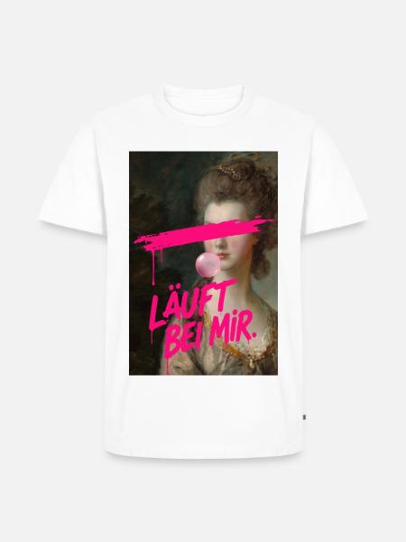 Läuft Bei Mir Neon Graffiti - Männer Premium Bio T-Shirt - Weiß