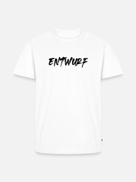 Entwurf - Männer Premium Bio T-Shirt - Weiß