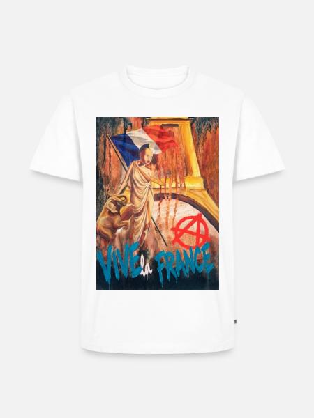 Vive la France - Männer Premium Bio T-Shirt - Weiß