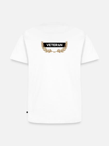 Veteran Ehrung Schild - Männer Premium Bio T-Shirt - Weiß