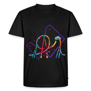 Turbulente Achterbahn Loopingbahn - Männer Premium Bio T-Shirt - Schwarz - Vorne - Nico (187cm)