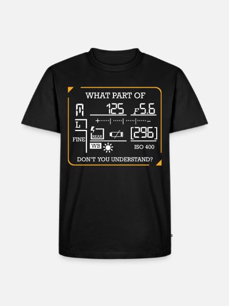 photographer - Men's Premium Organic T-Shirt - black
