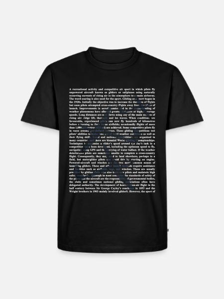 Waghalsiger Segelflieger Aufwind - Männer Premium Bio T-Shirt - Schwarz
