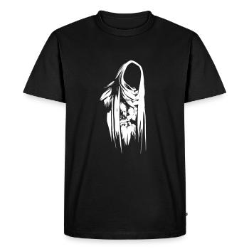 Ringgeist - Männer Premium Bio T-Shirt - Schwarz - Vorne - Nico (187cm)