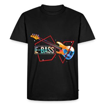 Grooviger Bassist Bühnenauftritt - Männer Premium Bio T-Shirt - Schwarz - Vorne - Nico (187cm)