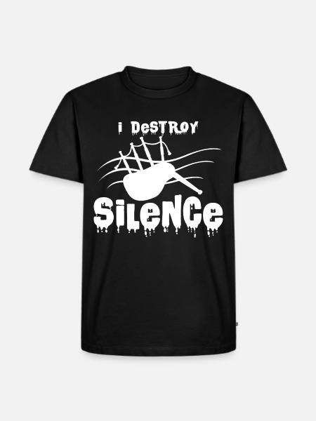 Dudelsack - Männer Premium Bio T-Shirt - Schwarz
