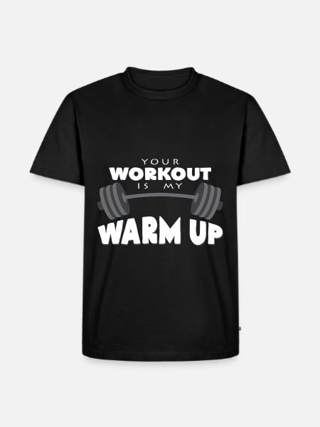 dumbbell - Men's Premium Organic T-Shirt - black