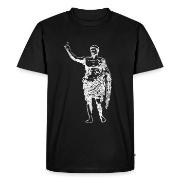 Genialer Cäsar Römisches Reich - Männer Premium Bio T-Shirt - Schwarz - Vorne - Nico (187cm)