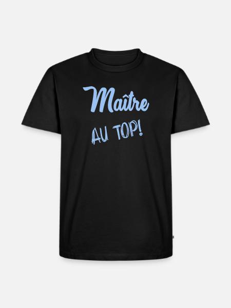MASTER. MASTER - Men's Premium Organic T-Shirt - black