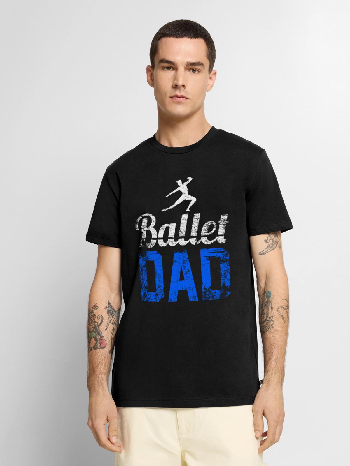 Ballet Dad - Männer Premium Bio T-Shirt - Schwarz - Vorne - Nico (187cm)