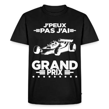 Je Peux Pas J'ai Grand Prix - T-shirt Premium bio Homme - noir - Devant - Nico (187cm)