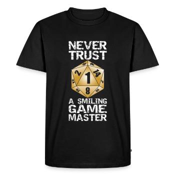 Game Master Würfel RPG Dungeons Spiele Würfelspiel - Männer Premium Bio T-Shirt - Schwarz - Vorne - Nico (187cm)