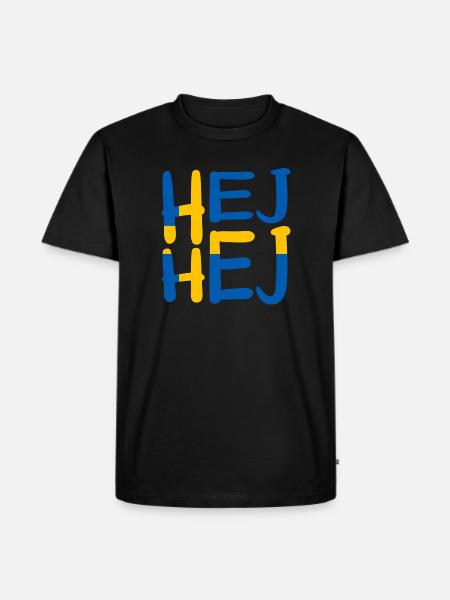 HEJ HEJ SWEDEN - Men's Premium Organic T-Shirt - black