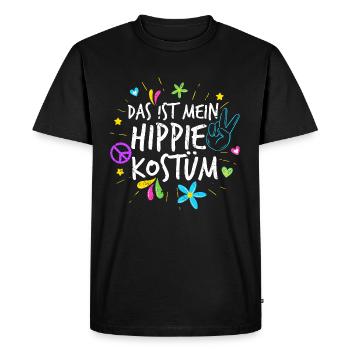 Hippie - Männer Premium Bio T-Shirt - Schwarz - Vorne - Nico (187cm)