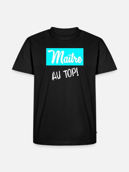 MASTER. MASTER - Men's Premium Organic T-Shirt - black