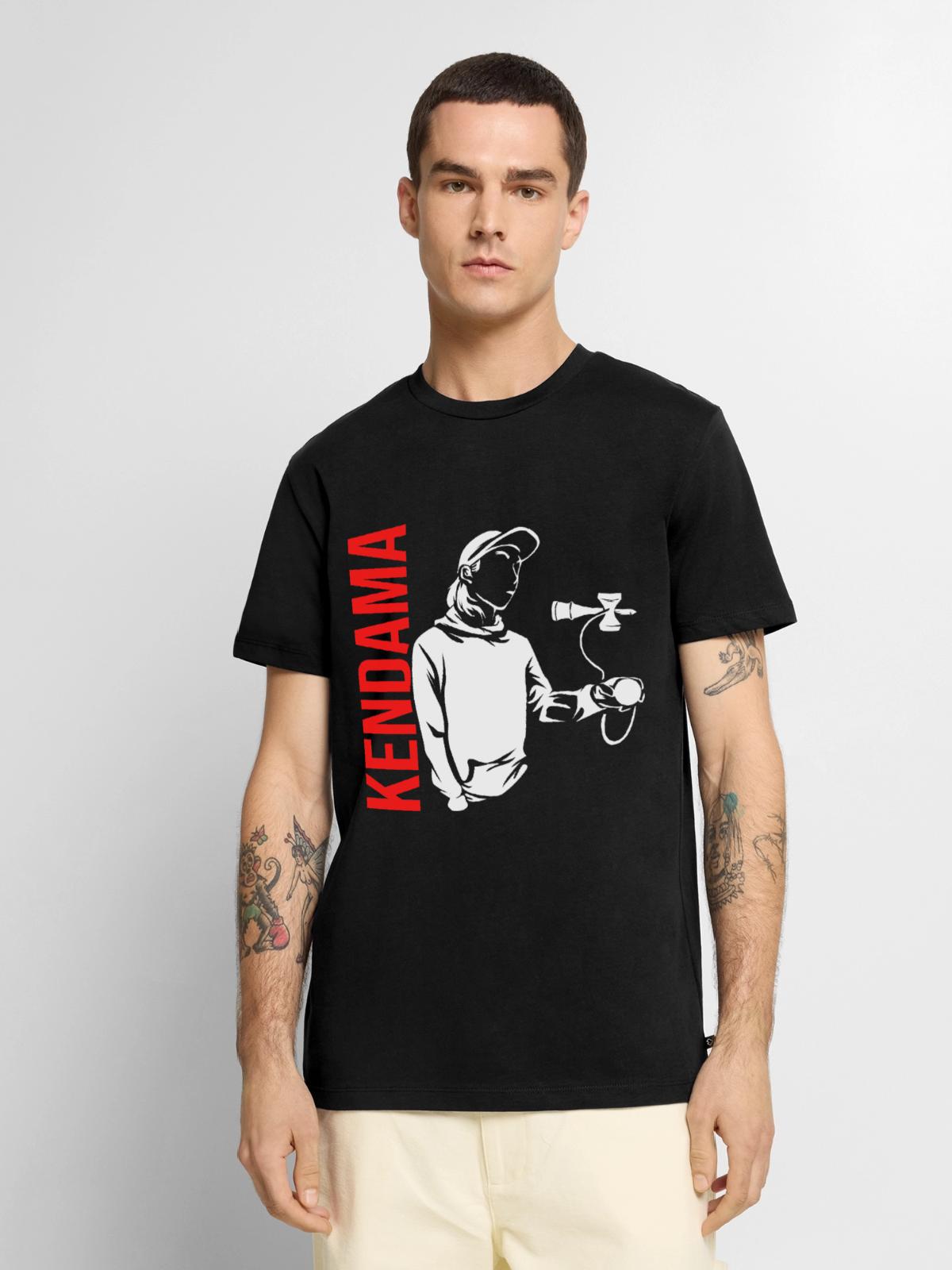 Flinkes Kendama Geschicklichkeitsspiel - Männer Premium Bio T-Shirt - Schwarz - Vorne - Nico (187cm)