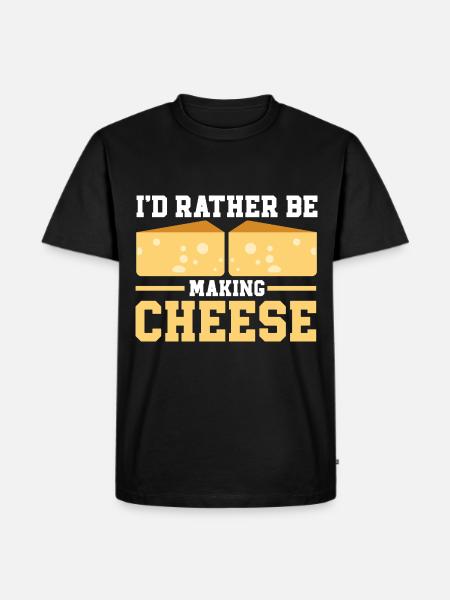 Cheese Making Cheese Lover - Men's Premium Organic T-Shirt - black