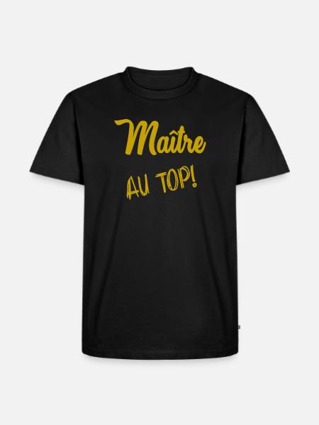 MASTER. MASTER - Men's Premium Organic T-Shirt - black