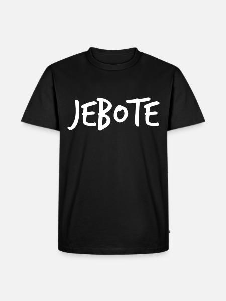 Jebote - Männer Premium Bio T-Shirt - Schwarz