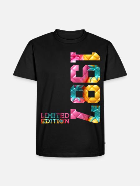 39TH BIRTHDAY LIMITED EDITION 1987 - Men's Premium Organic T-Shirt - black
