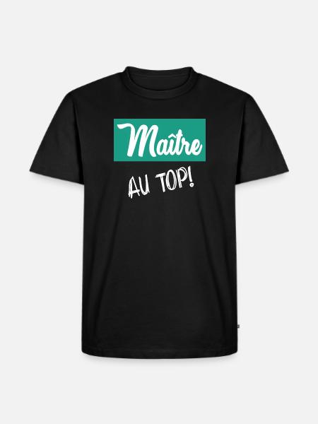 MASTER. MASTER - Men's Premium Organic T-Shirt - black