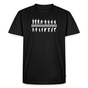 Skank - Männer Premium Bio T-Shirt - Schwarz - Vorne - Nico (187cm)