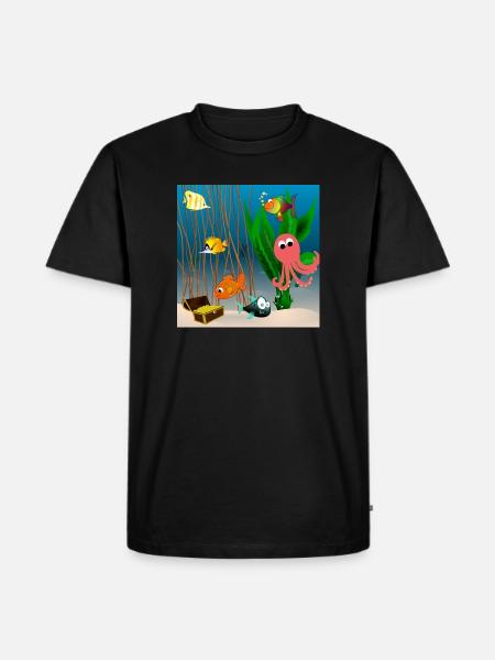 Marine life - Men's Premium Organic T-Shirt - black