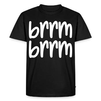 brrm brrm - Men's Premium Organic T-Shirt - black - Front - Nico (187cm)