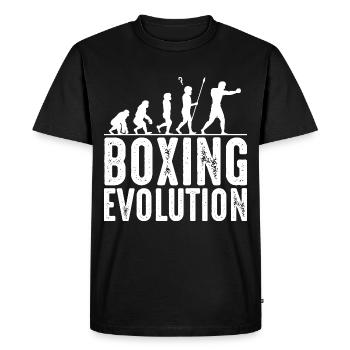boxeur - T-shirt Premium bio Homme - noir - Devant - Nico (187cm)