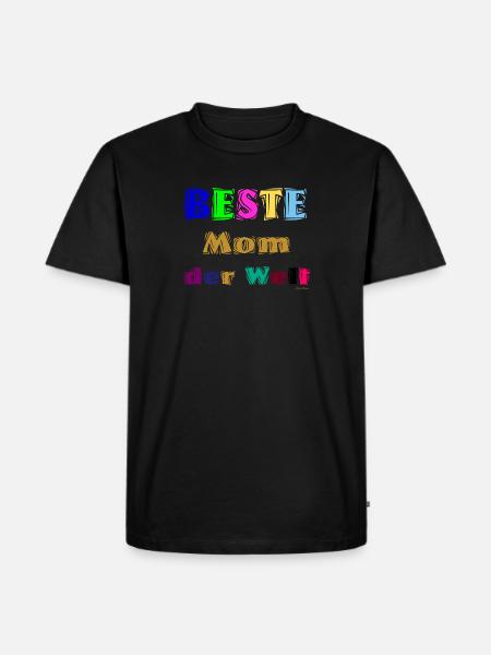 Beste Mutter der Welt - Männer Premium Bio T-Shirt - Schwarz