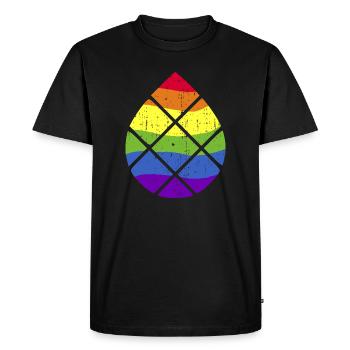 Augsburg Zirbelnuss LGBT LGBTQPlus - Männer Premium Bio T-Shirt - Schwarz - Vorne - Nico (187cm)