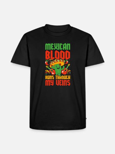 Mexican Mexico - Männer Premium Bio T-Shirt - Schwarz