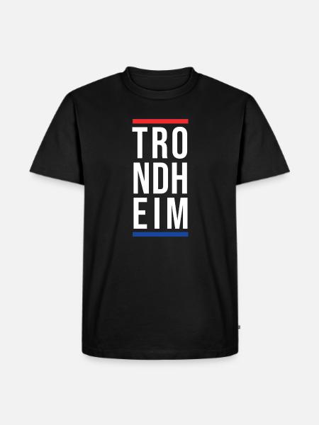 Stadt Trondheim - Männer Premium Bio T-Shirt - Schwarz